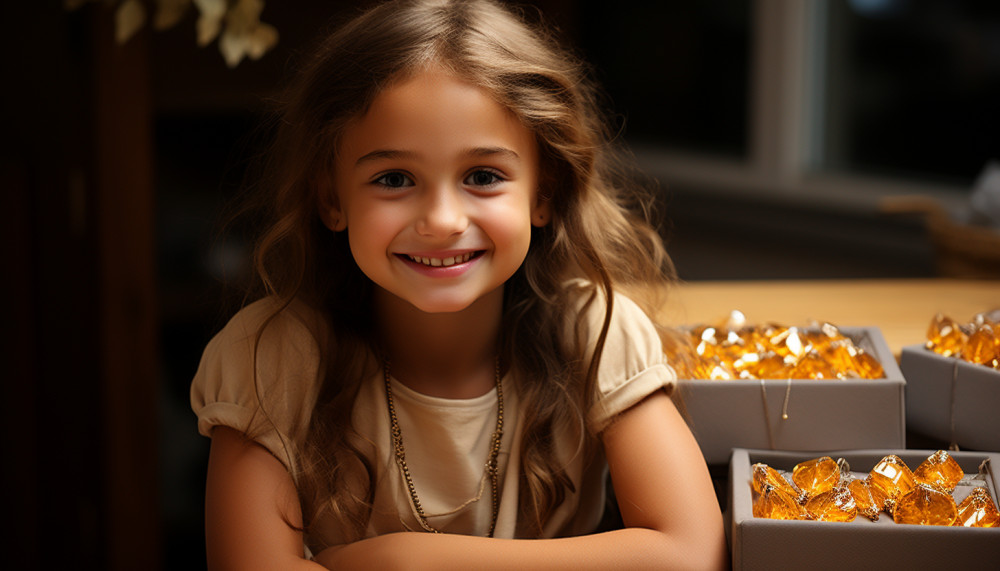 What different types of jewellery can you give your child to make them happy?